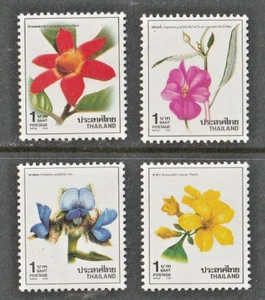 THAILAND STAMP 1988 SC#1274-1277 MNH OG FLOWERS NEW YEAR - Picture 1 of 1