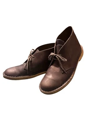 Botas Clarks Originales Para Mujer Desierto Cera de Abejas Talla 9.5 Medio Top Tobillo Suela de Crepé Foto 1 de 4