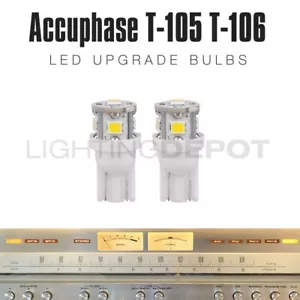 2 piezas dial receptor medidor bombilla estéreo LED 8V Accuphase T-105 T-106 - Imagen 1 de 4