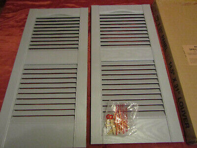 Open Louver Paintable Vinyl Shutters 14.5in. X 31in. (1 Pair) • 22.54€