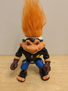 Battle Troll Hasbro 1992 Officer PaTroll Motorcycle Cop Toy Figure 5" - Picture 1 of 6