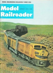 MODEL RAILROADER 8/71 SOUTH SHORE NYC LOCOS, C&NW, COALYARD, RIP-TRACK CRANE - Picture 1 of 2