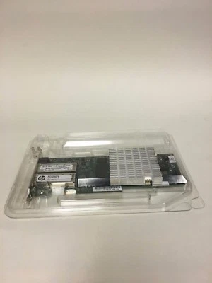 HP NC523SFP QLE3242-HP DUAL PORT 10Gb SERVER ADAPTER  593717-B21 LOW PROFILE - Image 1 of 3