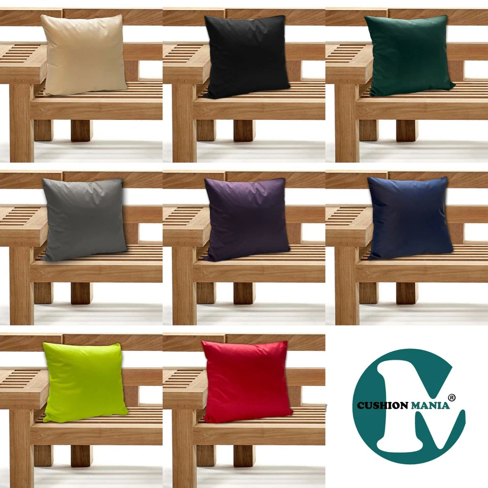 CUSHION MANIA Waterproof Garden Cushion Covers Furniture Outdoor Indoor Seats Cushion Covers