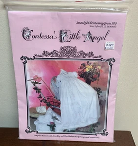New Contessa’s Smocked Christening Gown 500 Pattern Uncut Sizes 6 12 18 Months - Picture 1 of 2