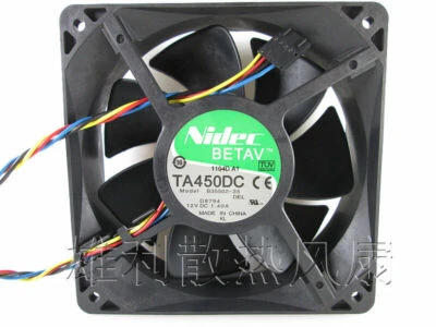 Wholesale Original Nidec TA450DC B35502-35 12038 12cm 12V 1.4A fan 4wire - Image 1 of 2