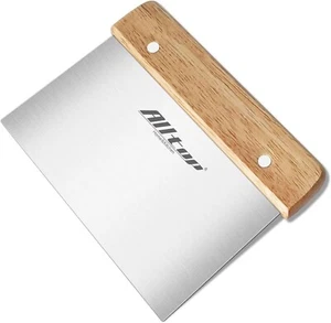 Premium Stainless Steel Food Scraper for Bread and Pastry – Bench Scraper with E - Picture 1 of 8
