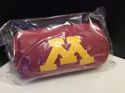Minnesota Golden Gophers NCAA Bolster Throw Toss Neck Pillow “M” Wine New - Image 1 of 4