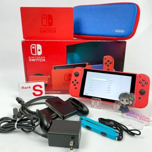 Nintendo Switch Mario Red & Blue Edition HAC-001(-01) Console S Rank Box & Case - Picture 1 of 21