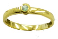handsome peridot CZ Gold Plated Green Ring genuine indian US gift
