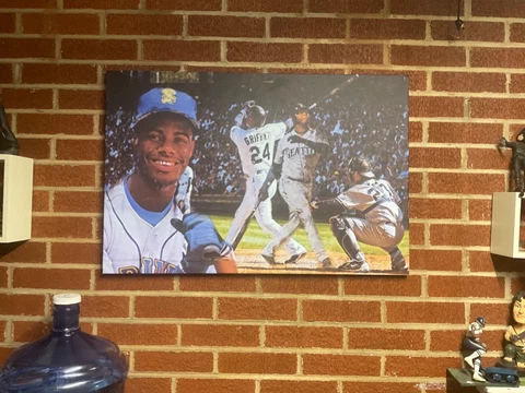 30x20 KEN GRIFFEY Jr. framed CANVAS PRINT Seattle Mariners Seahawks poster wall Cover