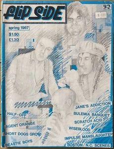 FLIPSIDE #52 Punk rock Fanzine 1987 Agent Orange, Janes Addiction, Beastie Boys. - Picture 1 of 3