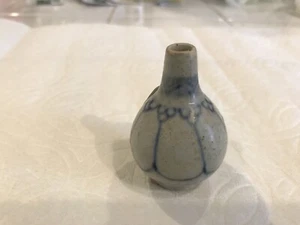 Antique Hoi An Hoard Shipwreck 15th Century jarlette /pot/vase blue/white#68637 - Picture 1 of 6
