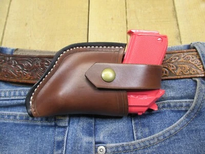 Leather Holster for BERETTA  TOMCAT 32 ACP  Right Hand Flat Draw, Closed Bottom. - Image 1 of 4