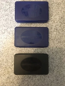Lot Of 3 Nintendo DS Game Holder Cases Travel Storage Plastic Case Black & Blue - Picture 1 of 4
