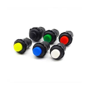 12mm 0.110 Terminal Push Button 6 Colors Latching - Picture 1 of 11