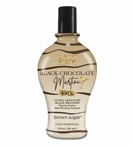 Brown Sugar Double Dark Black Chocolate Martini Bronzer Tanning Bed Lotion 7.5oz - Image 1 of 1