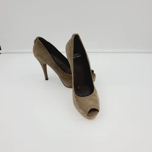 Stuart Weitzman Damen-Pumps Veloursleder zehenfrei Größe 6 gebraucht - Bild 1 von 8