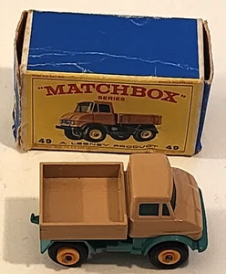 VINTAGE MATCHBOX #49 UNIMOG MADE in ENGLAND ORIGINAL BOX - Picture 1 of 5