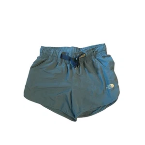 Women XS TNF The North Face Class V-Hike Elastic Waist Belt FlashDry Blue Shorts - Picture 1 of 5