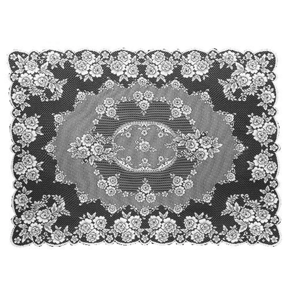 Victorian Rose 60-Inch by 84-Inch Tablecloth, Ecru - Image 1 of 1