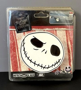 Jack Skellington Solid Metal Car Hitch Plug Cover Nightmare Before Christmas NEW - Picture 1 of 11