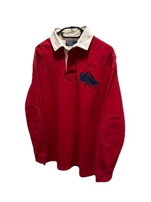Polo Ralph Lauren Men’s Rugby Polo Pullover Vintage 90’s Big Pony Size M-L - Image 1 of 4
