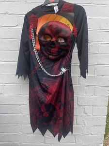 TU Grim Reaper Halloween Costume With Mask 5-6 Years New - Picture 1 of 3