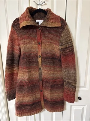 Women’s Vintage Jones New York Wool Blend Long Button Up Sweater Y2K 90’s Small - Image 1 of 3