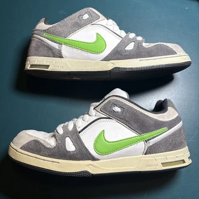 Rare Nike Zoom Oncore 2 Nike 6.0 Grey Green Mens Size 11 2011 Skateboard Shoes - Image 1 of 4