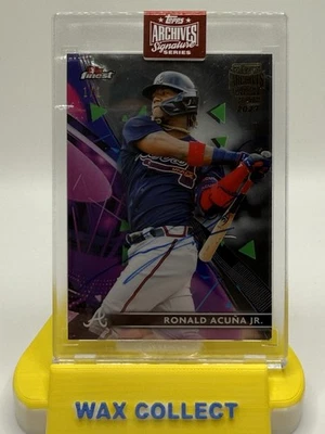 2023 Topps Archives Signature Series Ronald Acuna Jr. Topps Finest AUTO 1/1 - Image 1 of 3