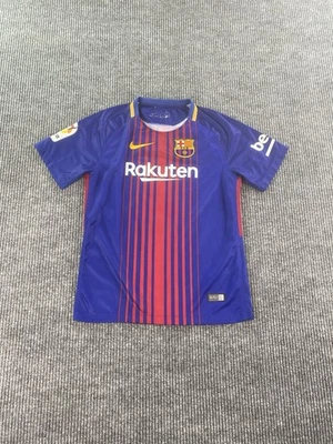 Lionel Messi Soccer Jersey Boys Large 28 Blue Red Nike Authentic FC Barcelona B - Image 1 of 4