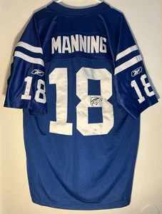 Peyton Manning Signed Stitched On Field Reebok Indianapolis Colts Jersey PSA/DNA - Picture 1 of 11