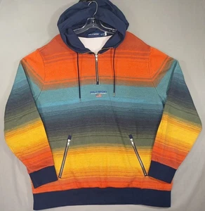Ralph Lauren Polo Sport Ombre Stripe Fleece Hoodie Herren 2XL Pullover 1/4 Zip - Bild 1 von 9