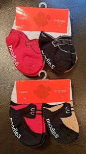 NIP Trumpette Noodles Boys 0-12 Months Baby Toddler Non Skid Socks/ 8 Pairs - Picture 1 of 6