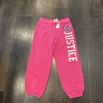 Pantalones deportivos Justice Girls talla 14 rosa Foto 1 de 3
