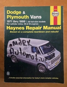 Haynes 1971 - 1999 Dodge Plymouth Vans Repair Manual all full-size 30065 - Bild 1 von 1