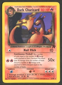Pokemon TCG: Dark Charizard 21/82 Team Rocket WoTC Non-Holo Rare LP+ - Picture 1 of 2