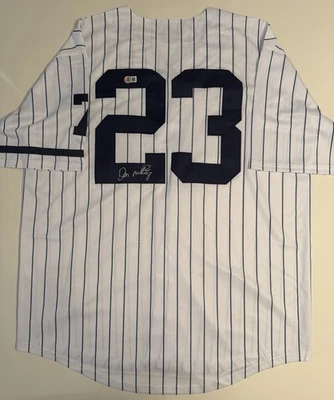 Don Mattingly New York Yankees Autographed Jersey Legend Beckett BAS COA READ - Image 1 of 4