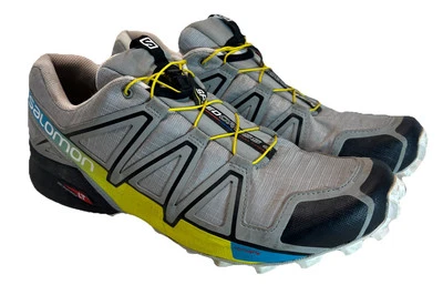 Salomon Speedcross 4 Zapatillas de Trail Running para Hombre Talla 12 Gris Amarillo Usadas en Excelente Condición Foto 1 de 4