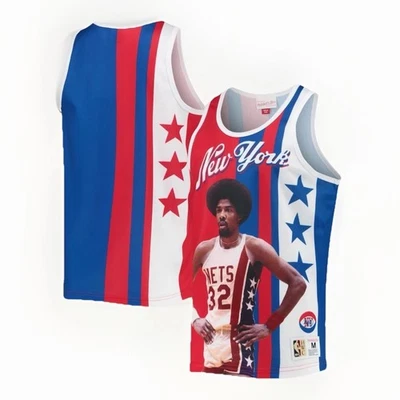 Camiseta sin mangas de jugador sublimada de la NBA Mitchell & Ness Julius Erving Nets para hombre Foto 1 de 4