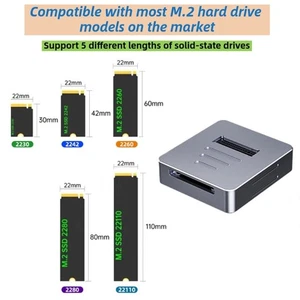 Adaptateur Boîtier M.2 NVMe avec Accès Rapide aux Données Haute Vitesse 10Gbps - Photo 1/10