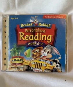 Reader Rabbit Personalized Reading 6-9 ADAPT Deluxe 2-CD Set PC Software 32-bit - Photo 1/4