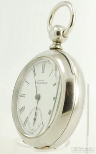 Waltham vintage key-wind pocket watch, 18 size, 15 jewels, heavy WBM HB&B case - Picture 1 of 9