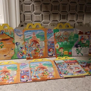 VTG 1990 McDonald's Tiny Toon Adventures Happy Meal Boxes Set of 6 MINT - Picture 1 of 7