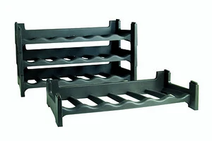 CANTINETTA IMPILABILE IN PLASTICA A 6 POSI COMPONIBILE.Cm 60x30x12h Cod.24875 - Imagen 1 de 1