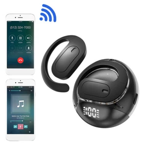 Tłumacz AI Słuchawki douszne Kompatybilne z Bluetooth Słuchawki do tłumaczenia 5.4 (czarne) - Zdjęcie 1 z 9