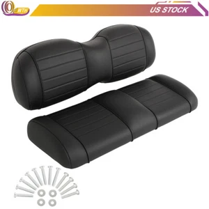 Lujoso juego de cojines de asiento trasero negro para modelos EZGO TxT, ST, ST Sport, Valor - Imagen 1 de 8