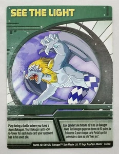 Bakugan Battle Brawlers ~ "SEE THE LIGHT" Ability Card 43/48c BA286 ~ 2008 SEGA - Picture 1 of 7