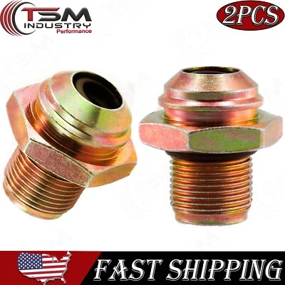 Set 2 Transmission Oil Cooler Connector For 2004-08 Ford F150 11/16-20UNF φ9.55 - Image 1 of 4